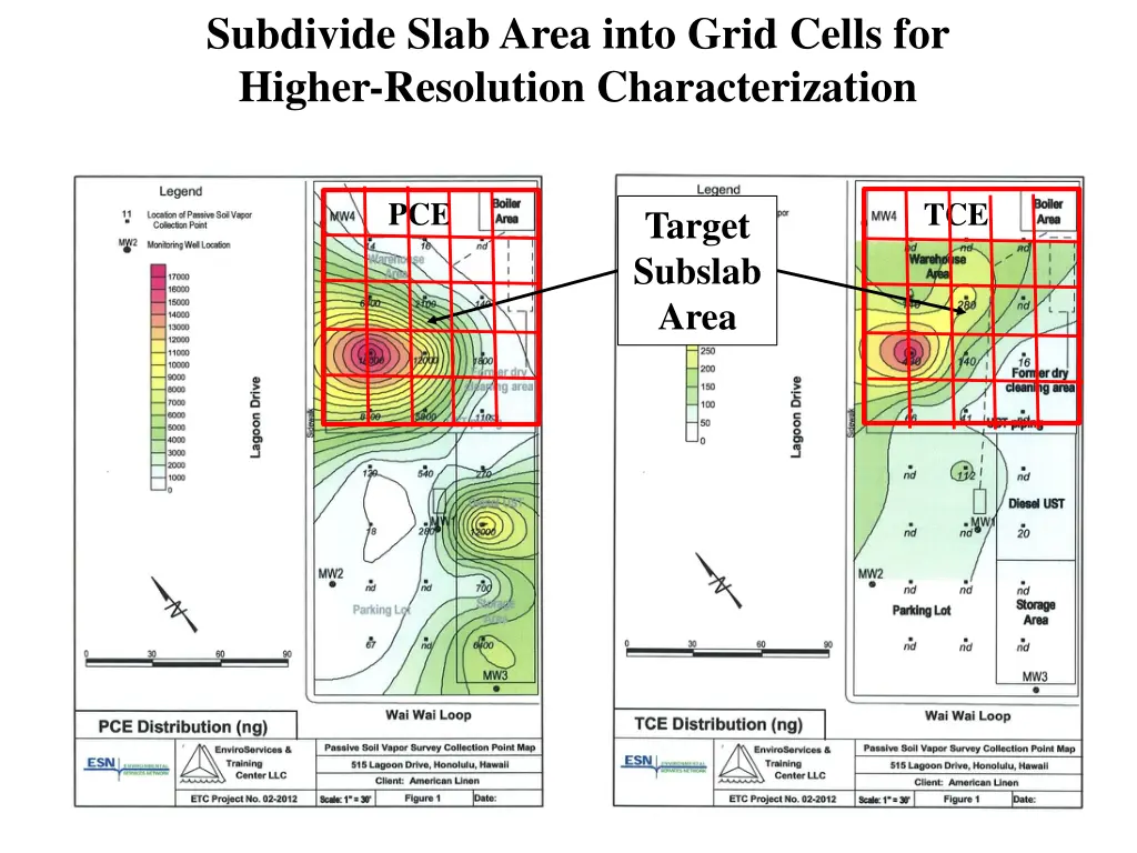 subdivide slab area into grid cells for higher