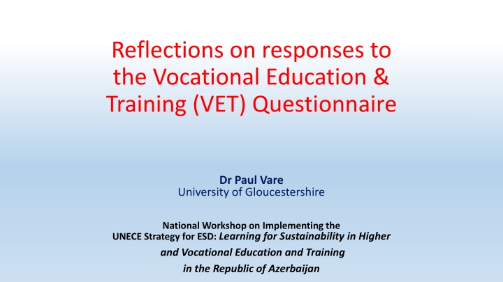 reflections on responses to the vocational