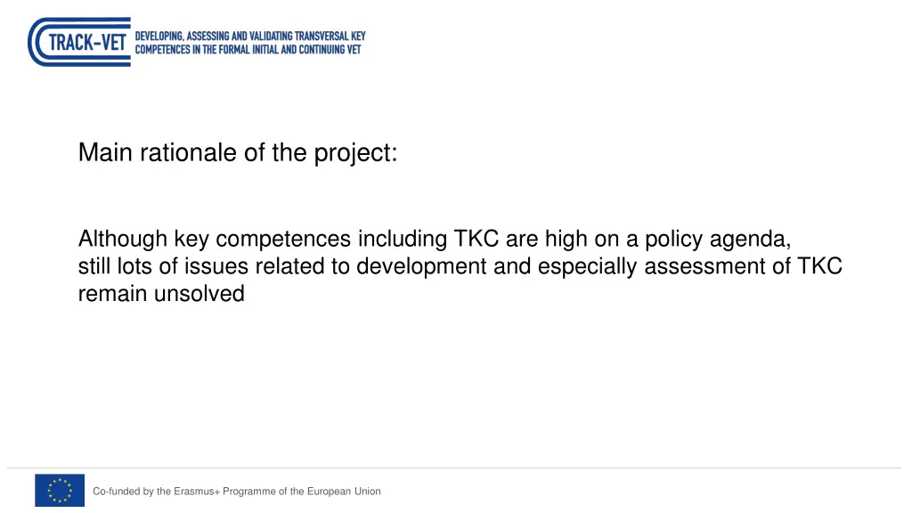 main rationale of the project