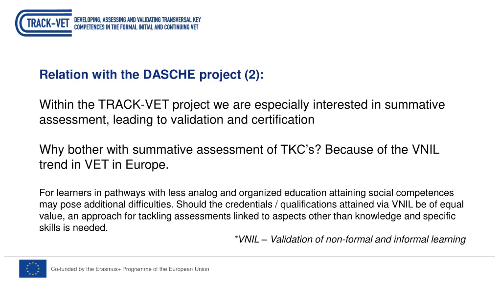 relation with the dasche project 2