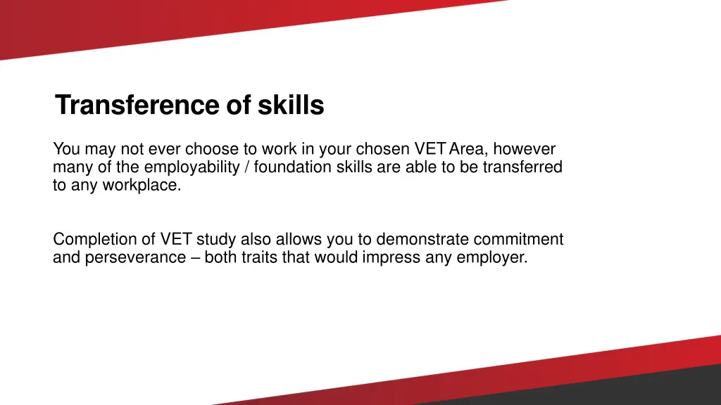 transference of skills