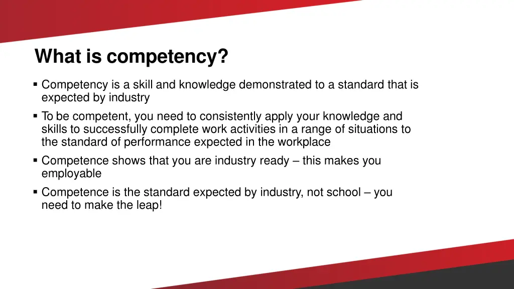 what is competency