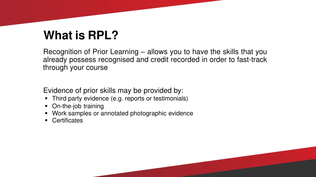 what is rpl