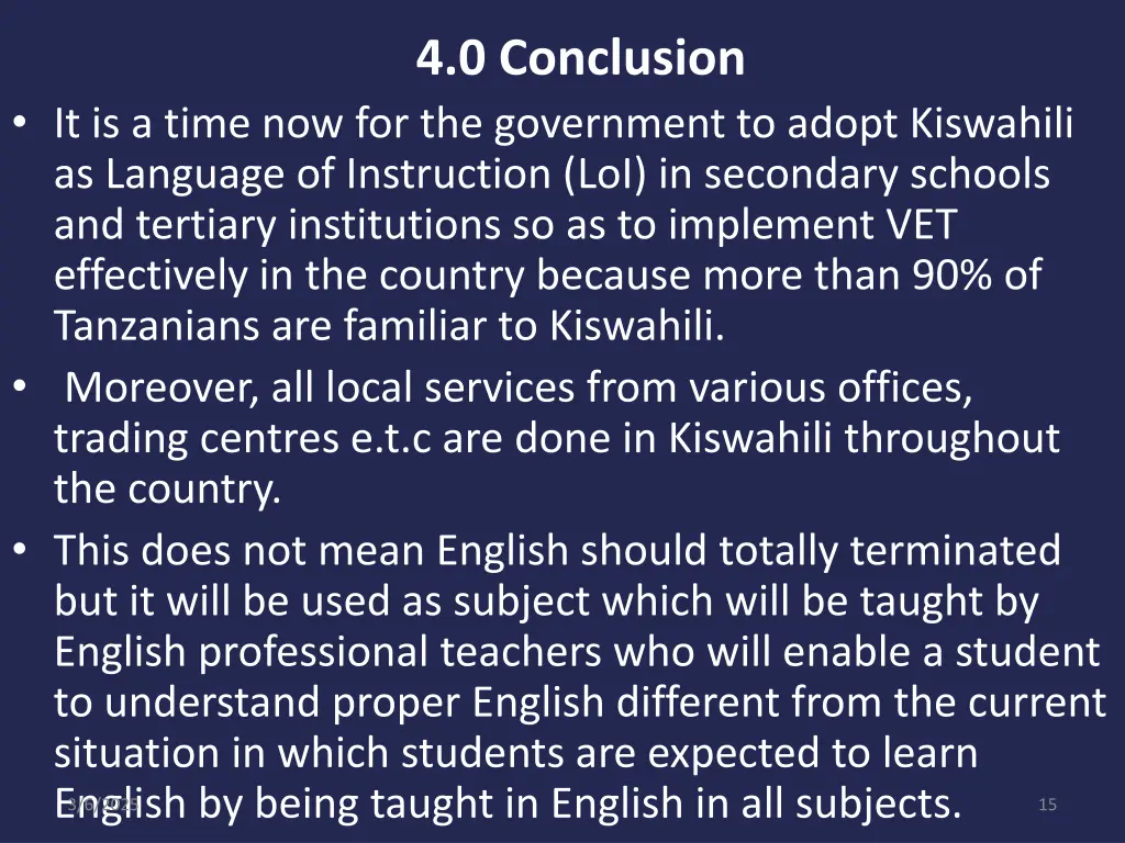 4 0 conclusion