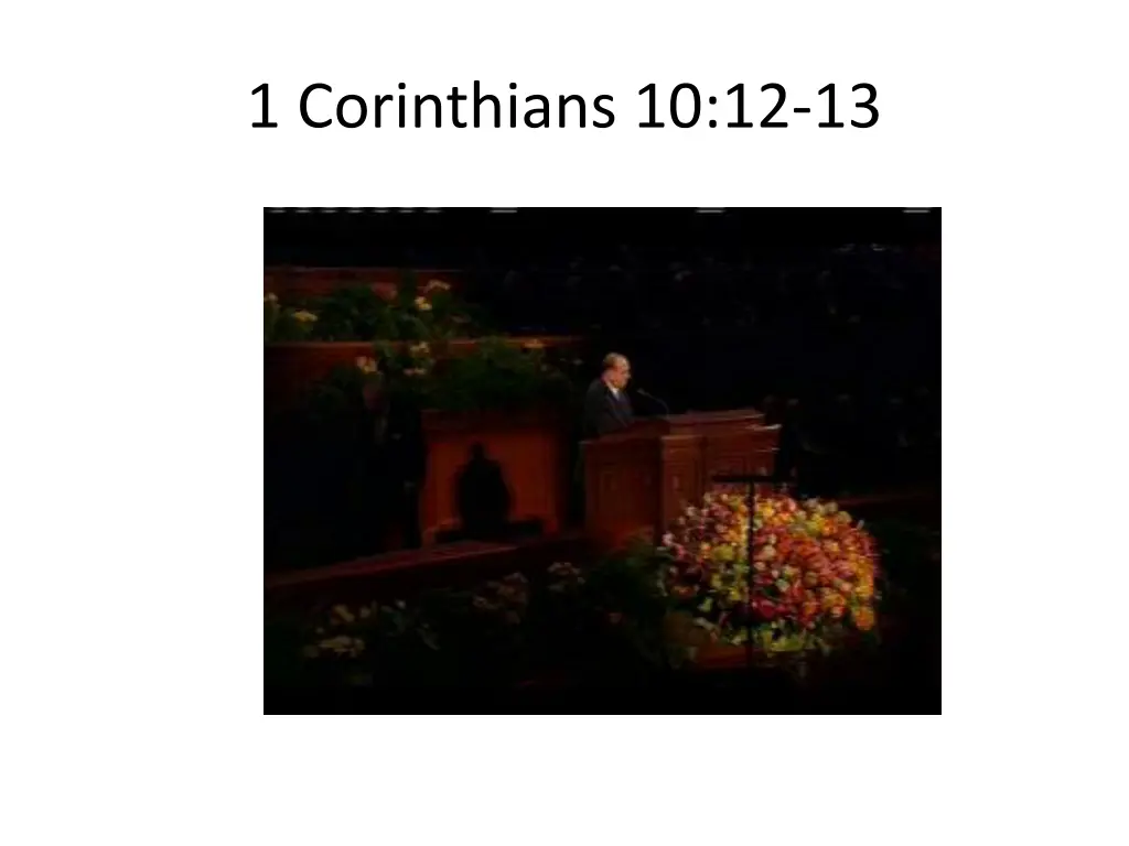 1 corinthians 10 12 13 1