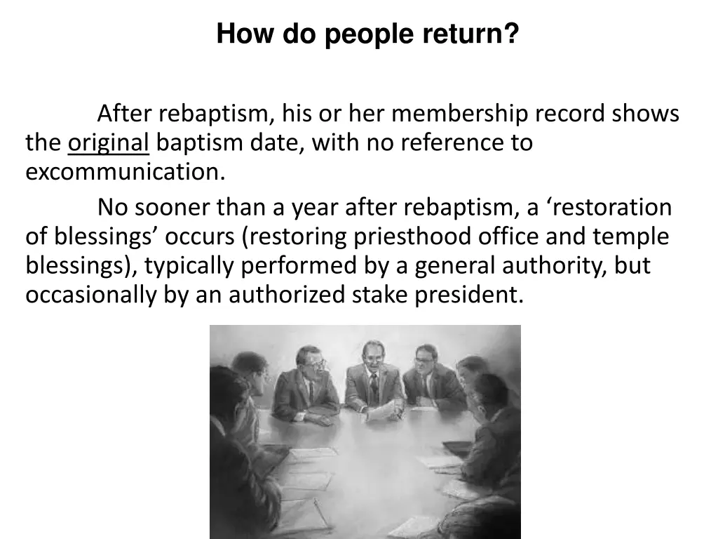 how do people return 1