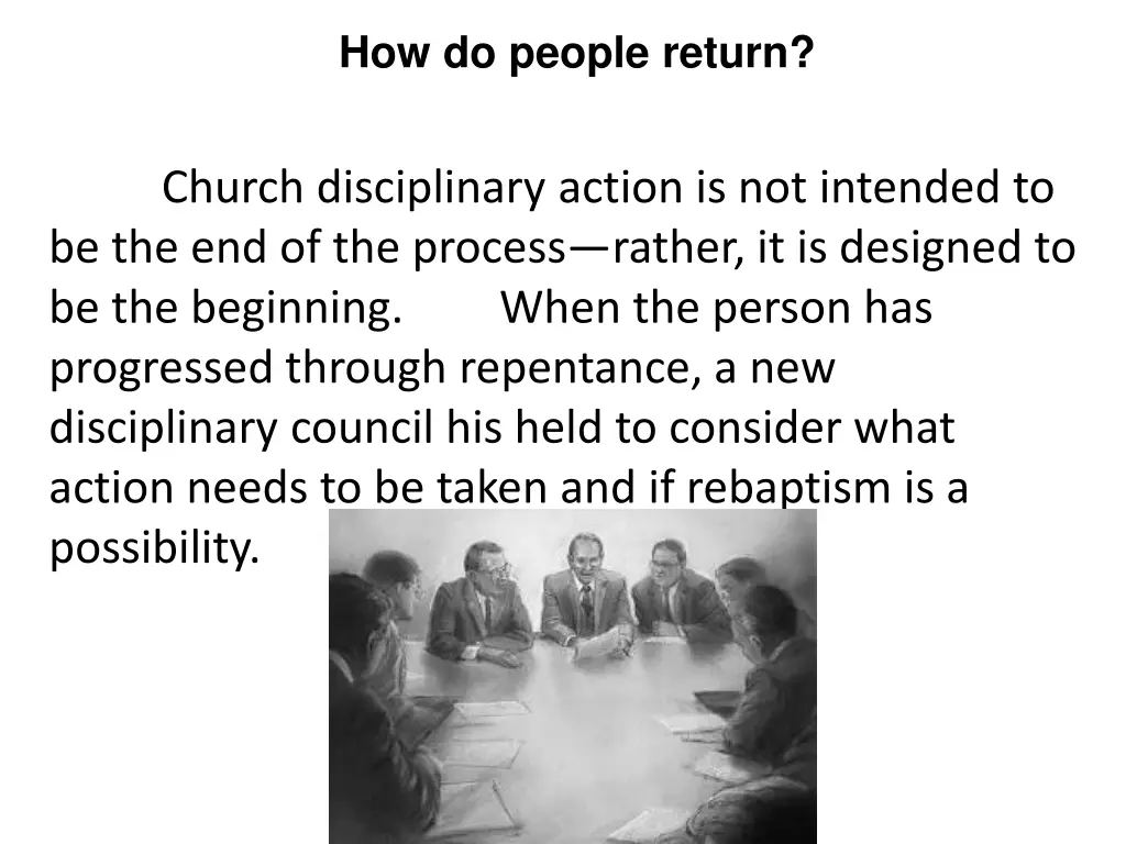 how do people return