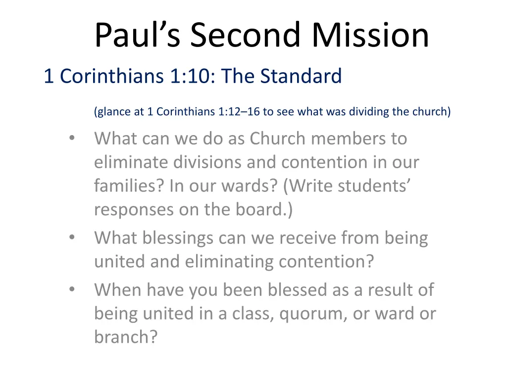 paul s second mission 1 corinthians