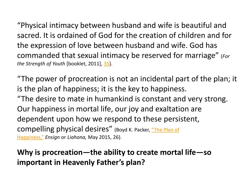 physical intimacy between husband and wife