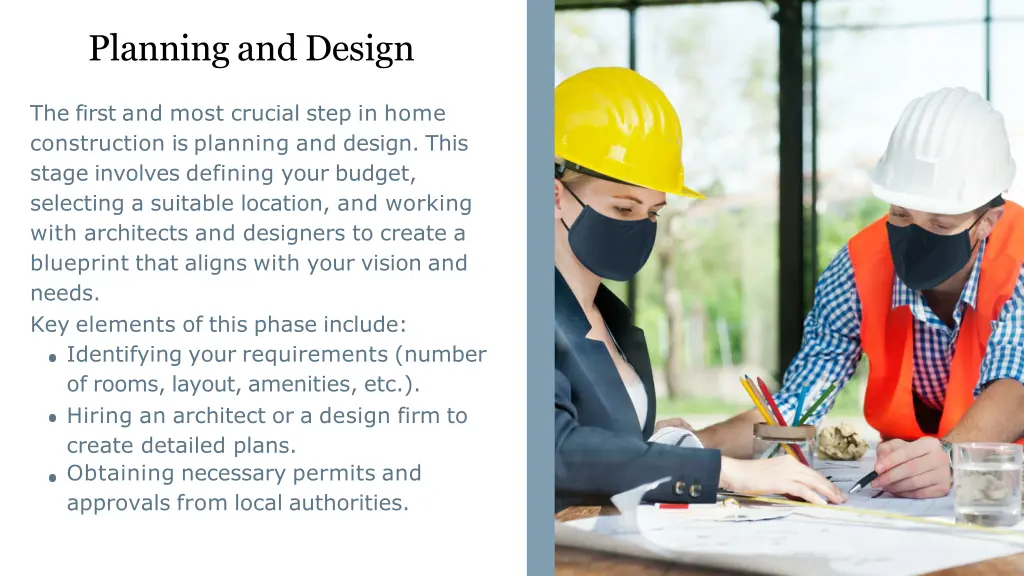 planning and design