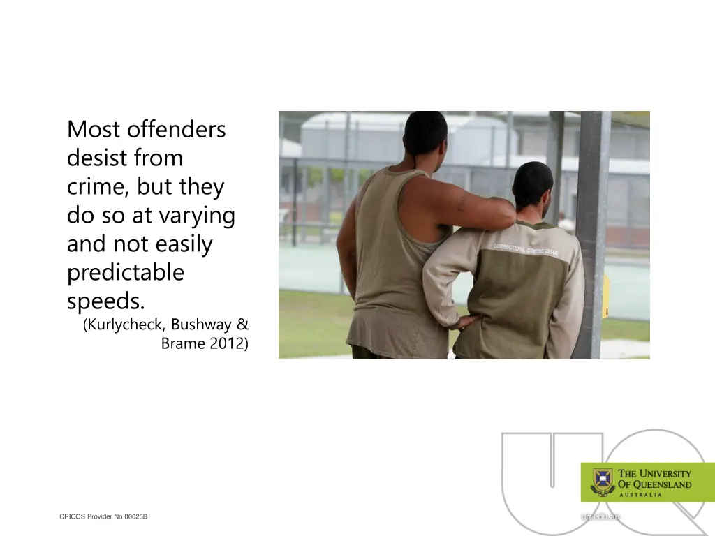 most offenders desist from crime but they