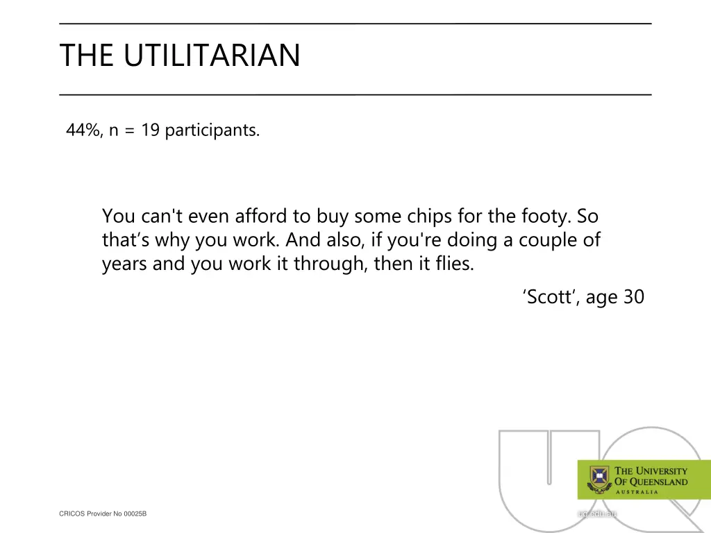 the utilitarian