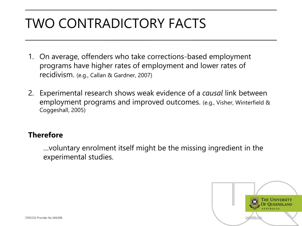 two contradictory facts