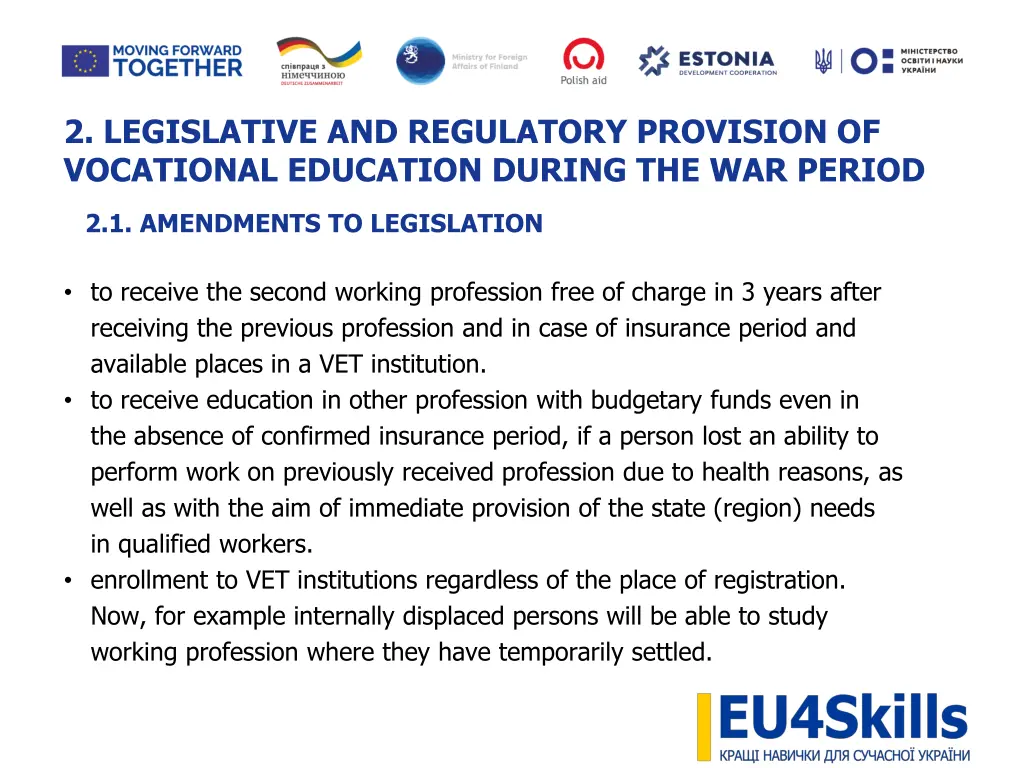 2 legislative and regulatory provision 1