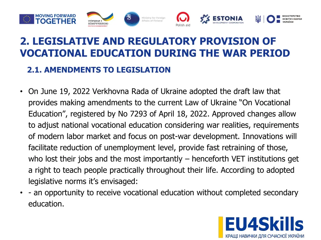 2 legislative and regulatory provision