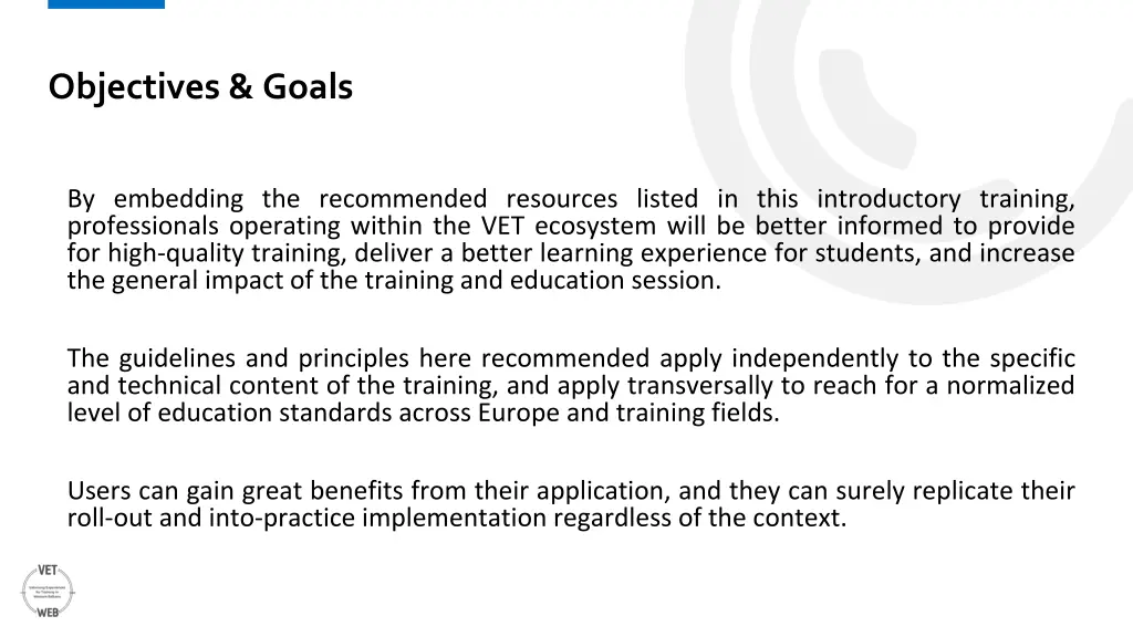 objectives goals