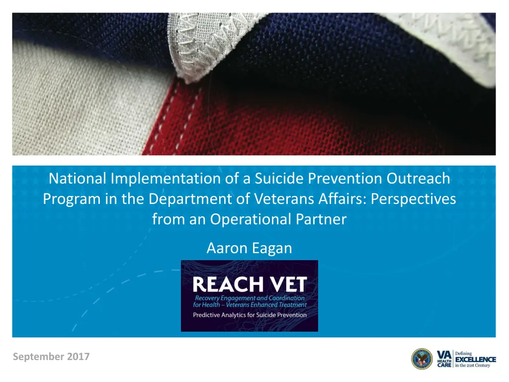 national implementation of a suicide prevention