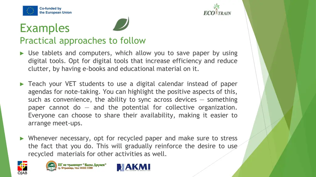 examples practical approaches to follow 1
