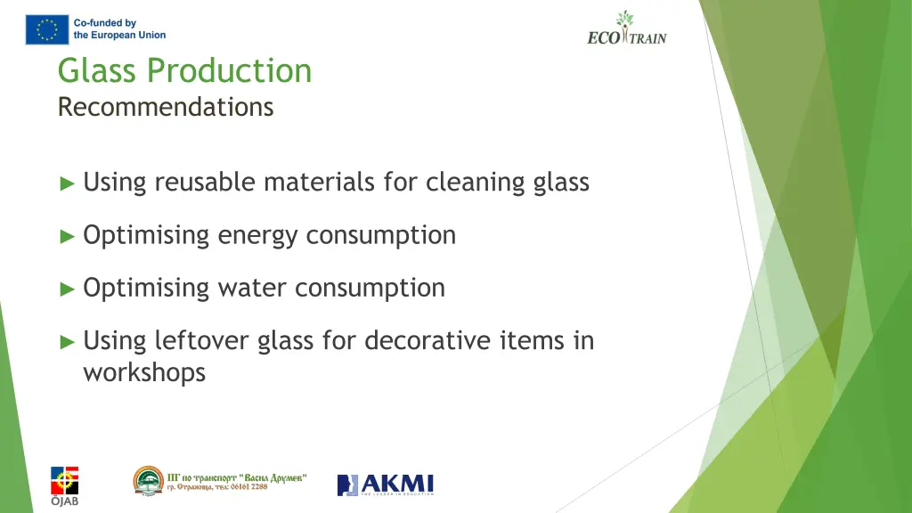 glass production recommendations 1