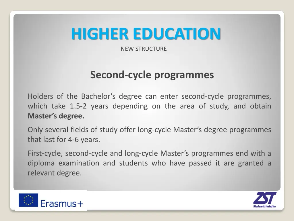 higher education new structure 3
