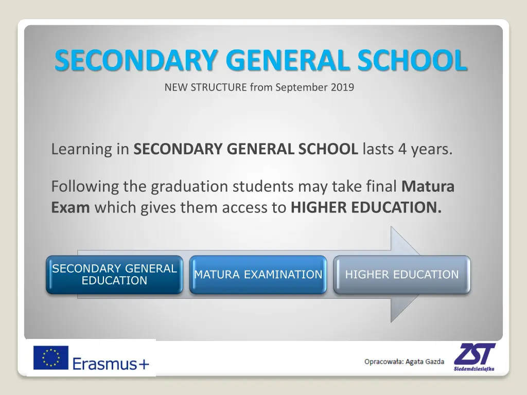secondary general school new structure from