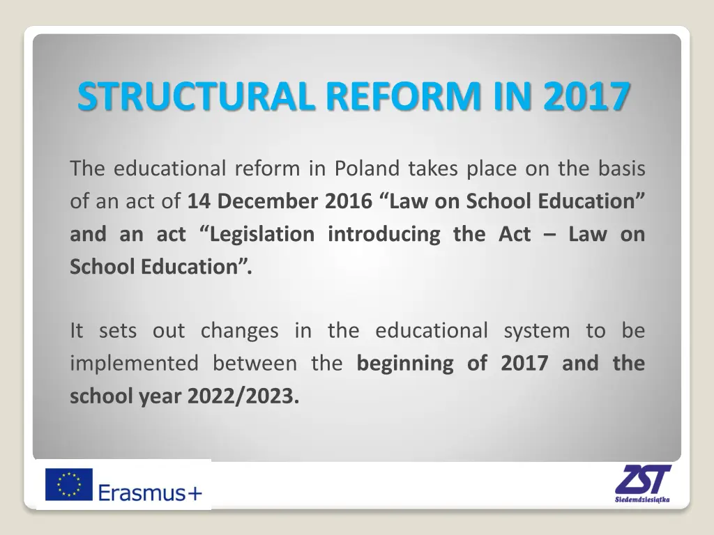 structural reform in 2017