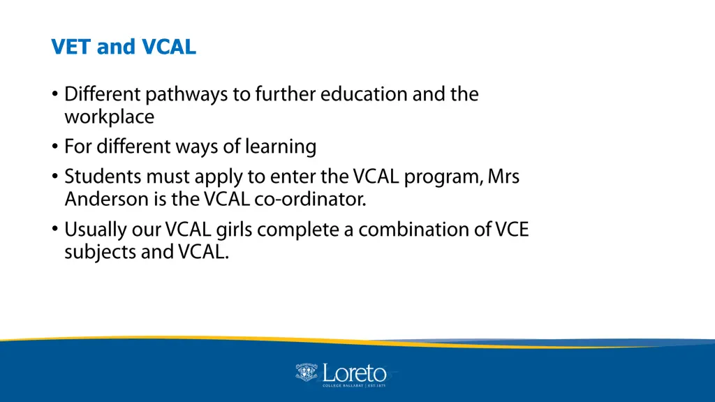 vet and vcal