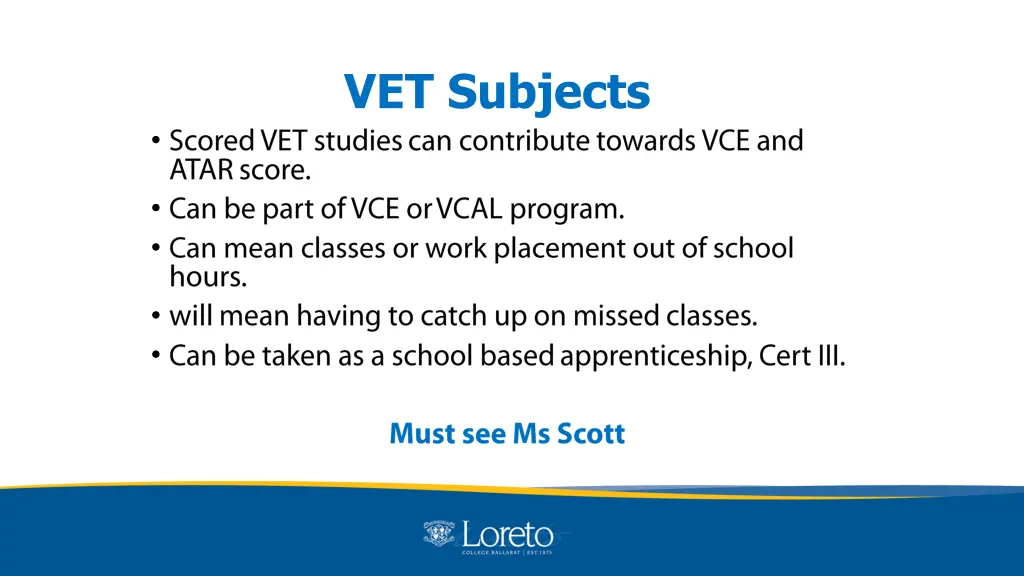 vet subjects