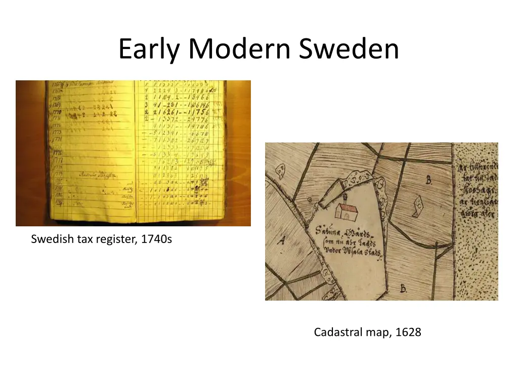 early modern sweden