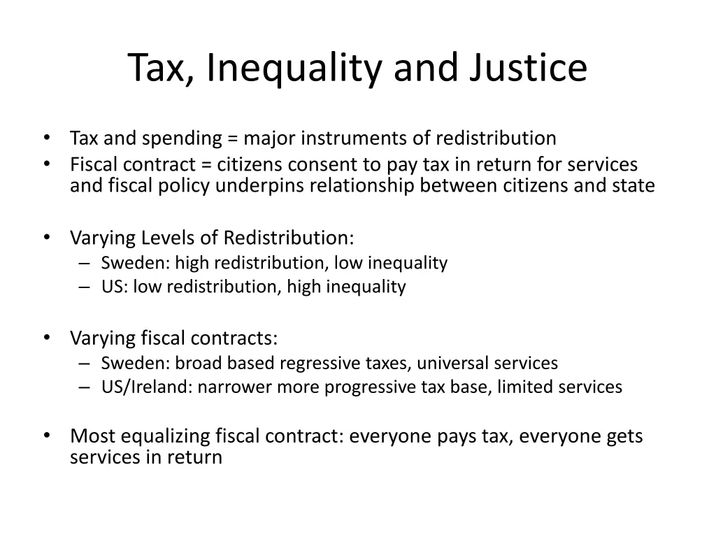 tax inequality and justice