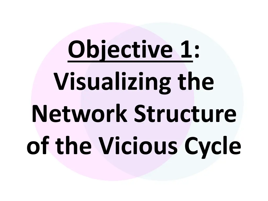 objective 1 visualizing the network structure