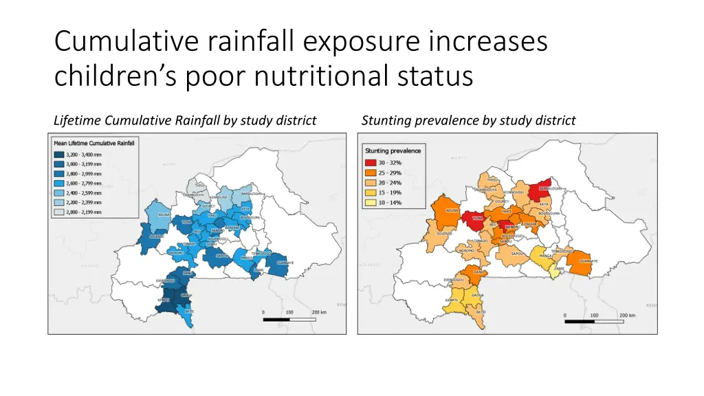cumulative rainfall exposure increases children