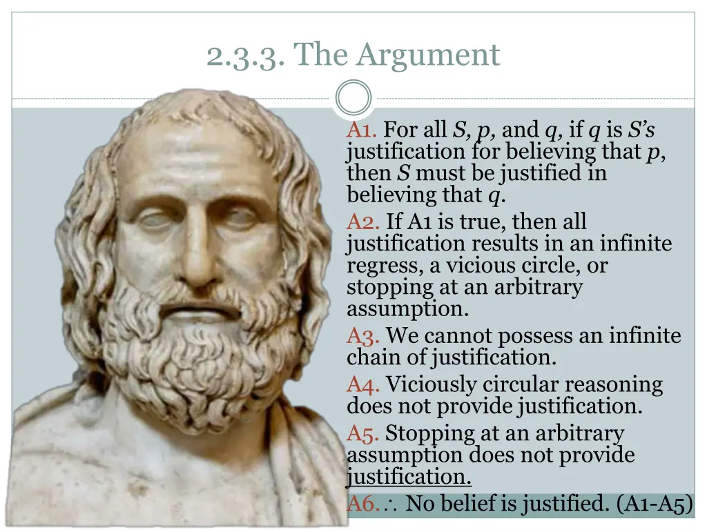 2 3 3 the argument