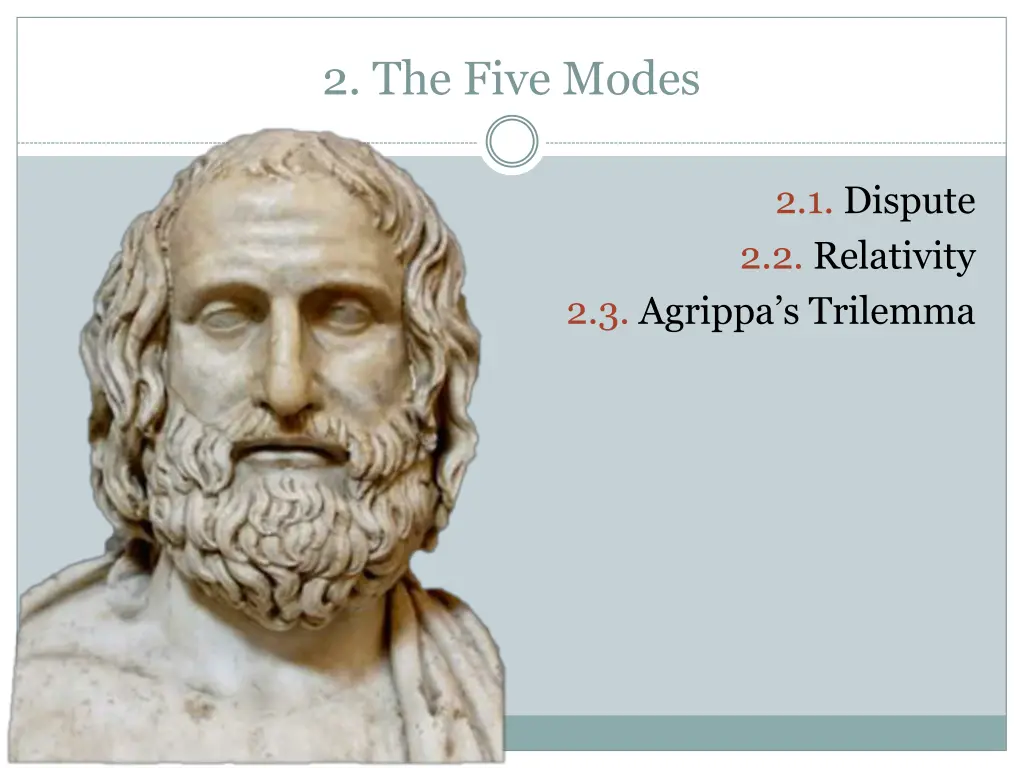 2 the five modes