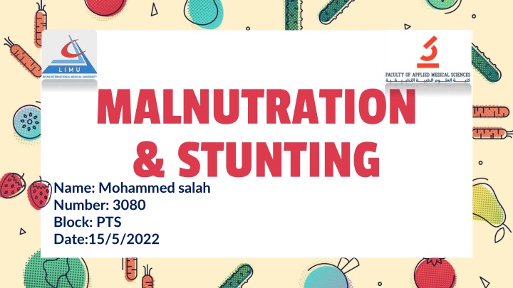malnutration stunting name mohammed salah number