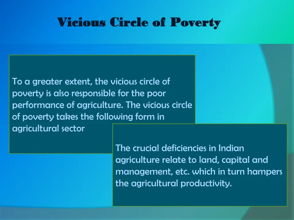 vicious circle of poverty vicious circle