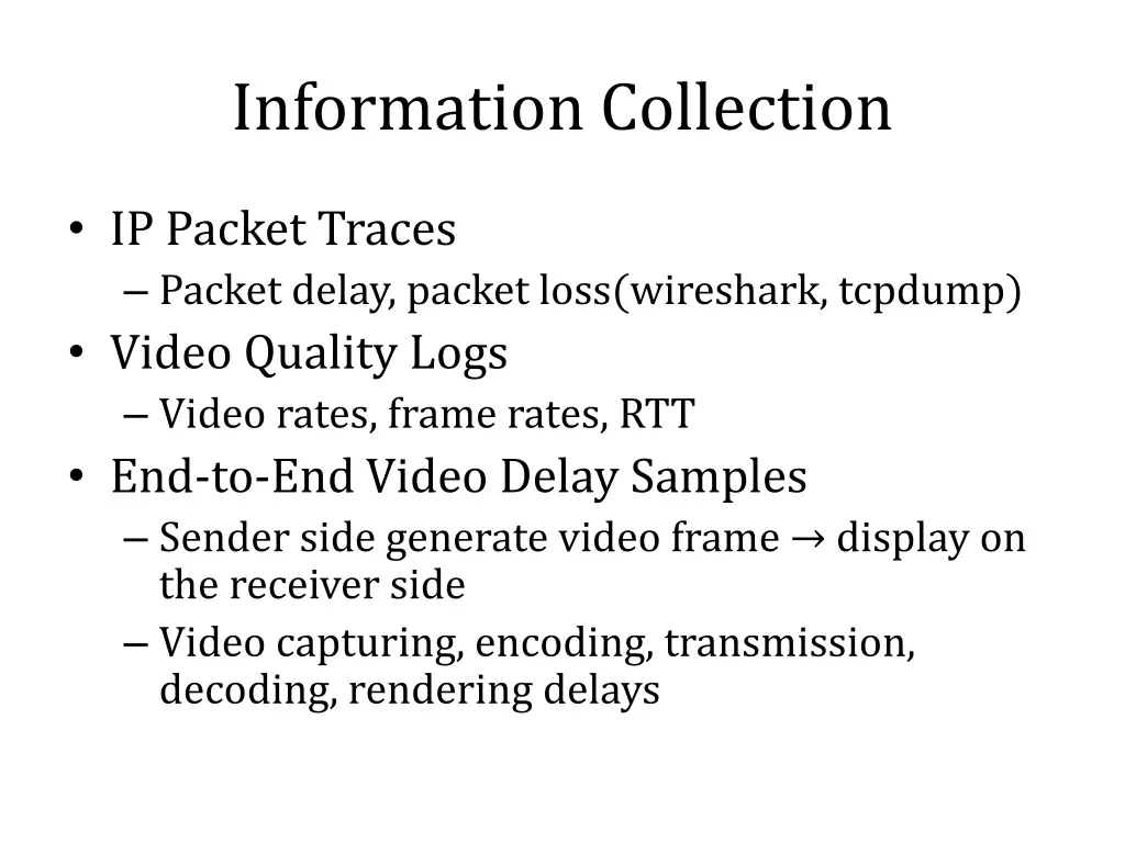 information collection