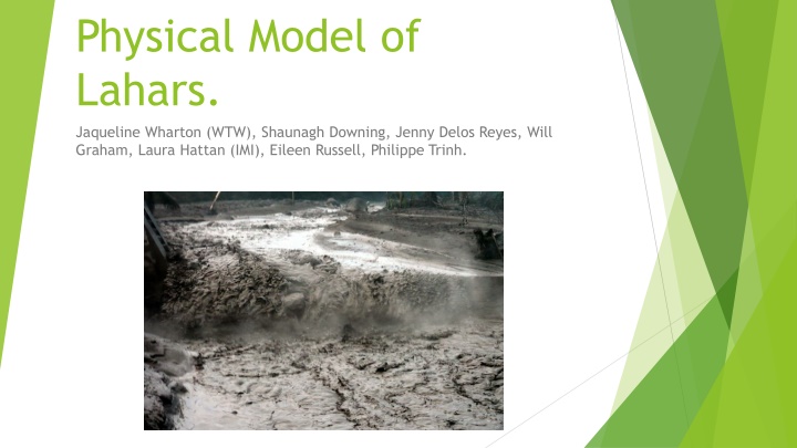 physical model of lahars