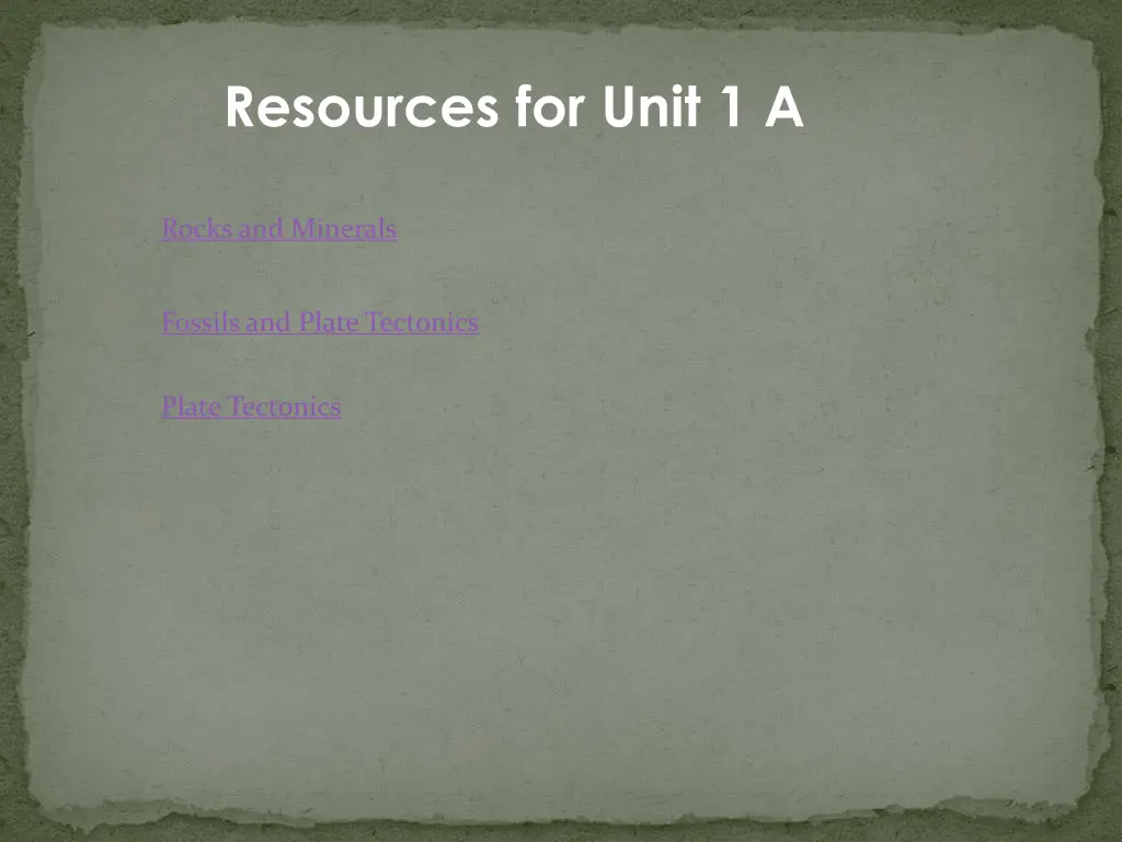 resources for unit 1 a