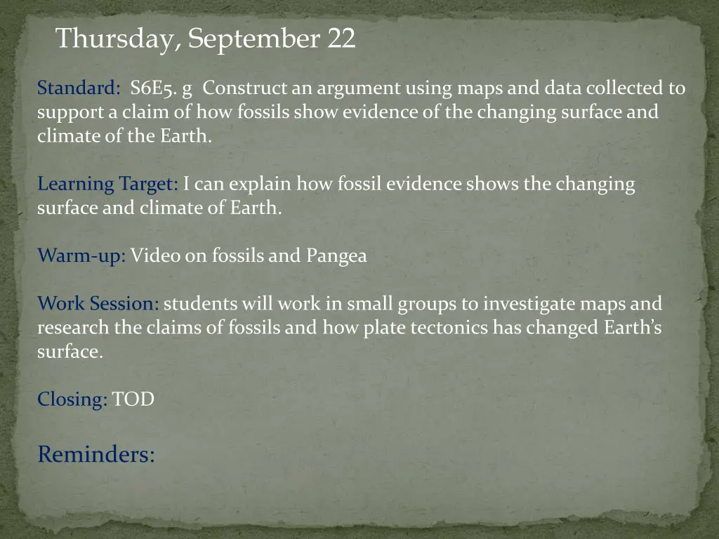 thursday september 22