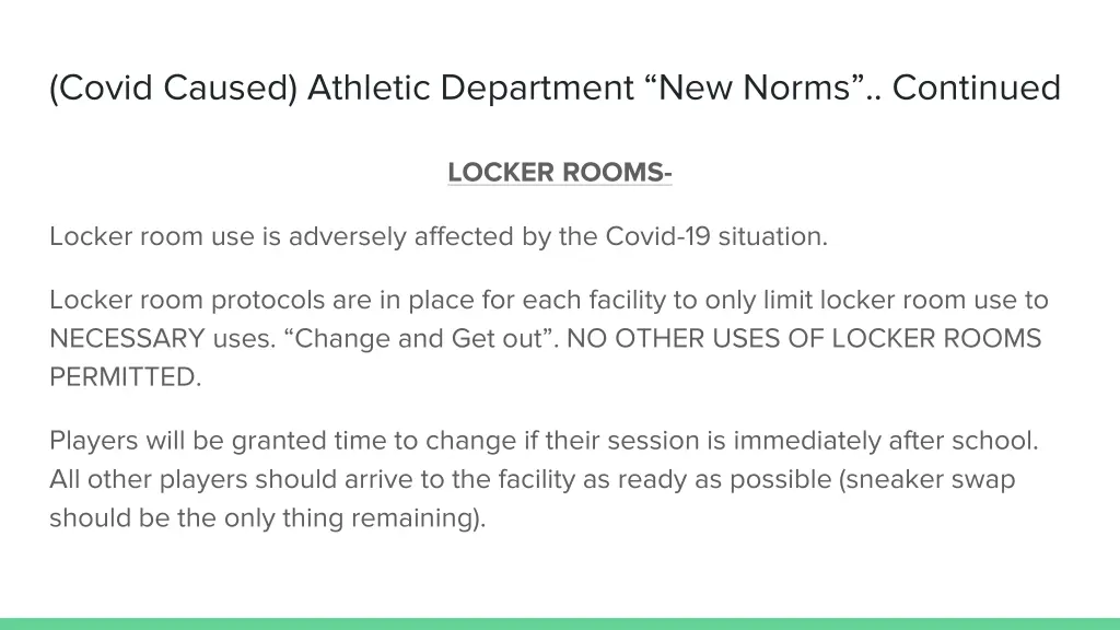covid caused athletic department new norms 1