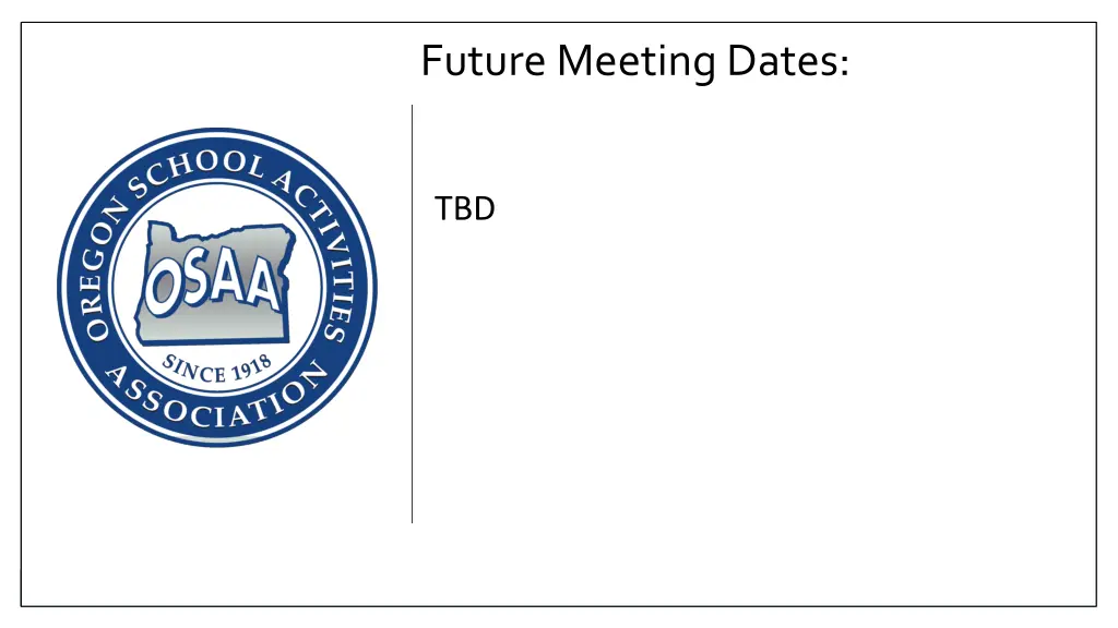 future meeting dates