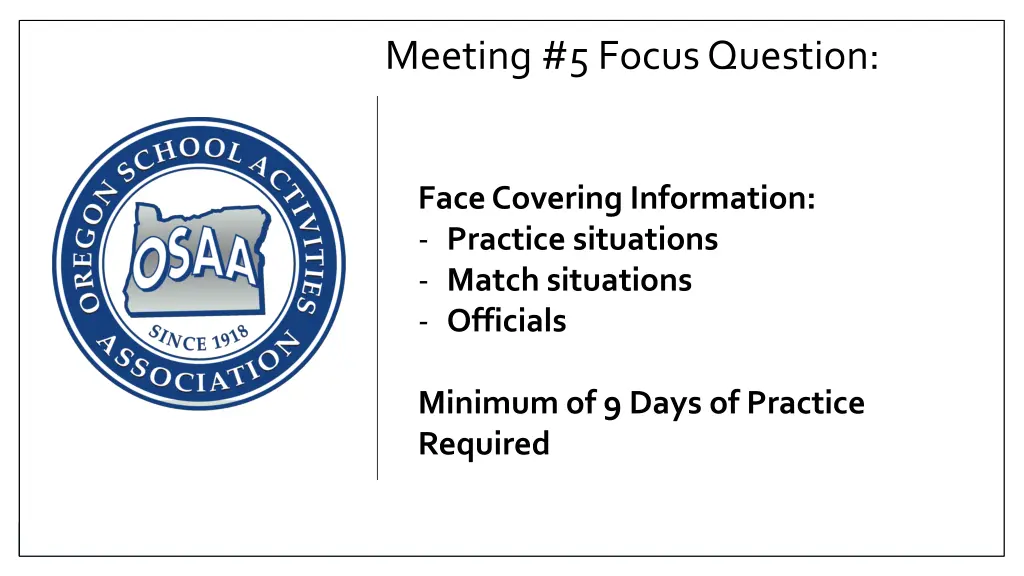meeting 5 focus question
