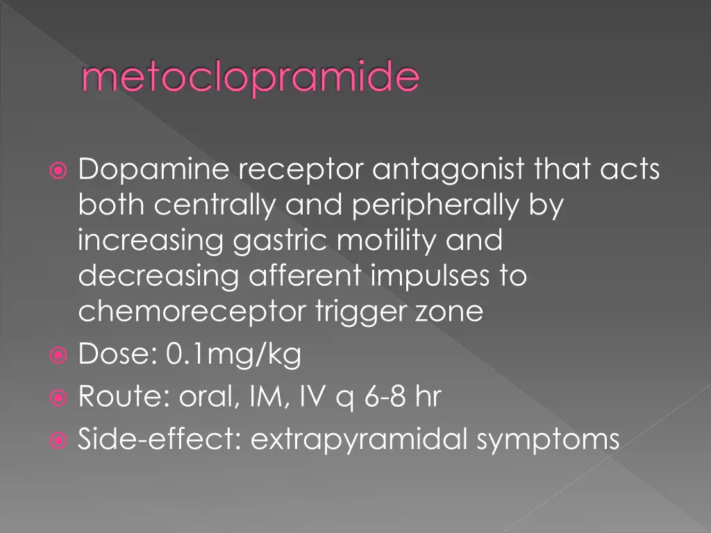 metoclopramide