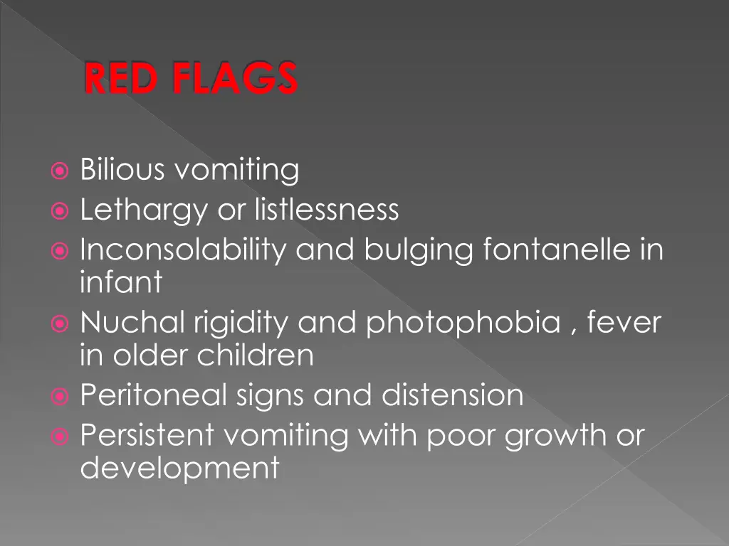 red flags