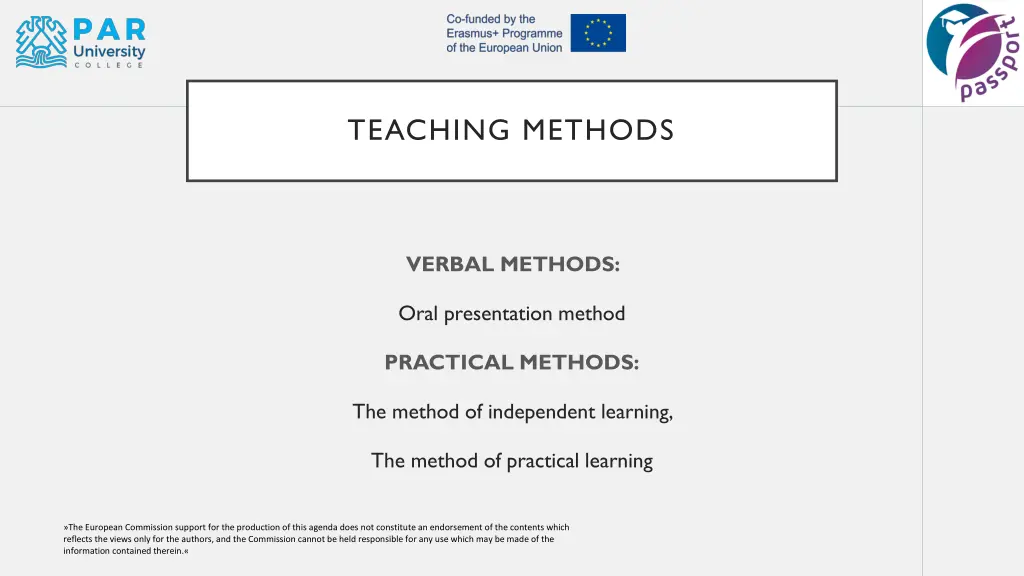 teaching methods