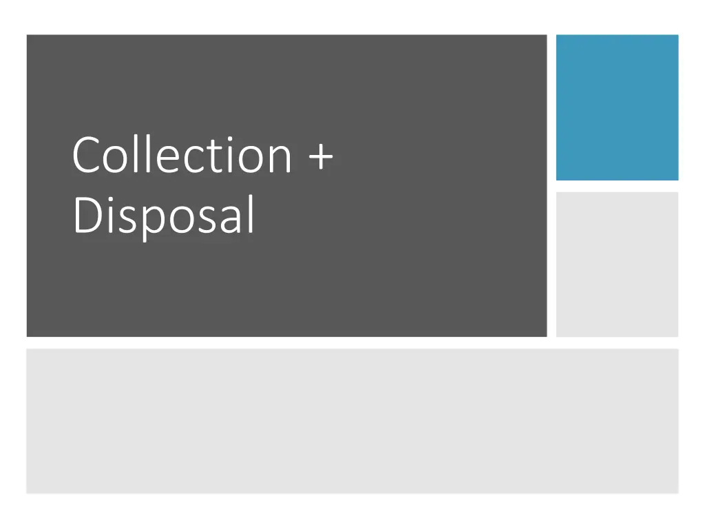 collection disposal