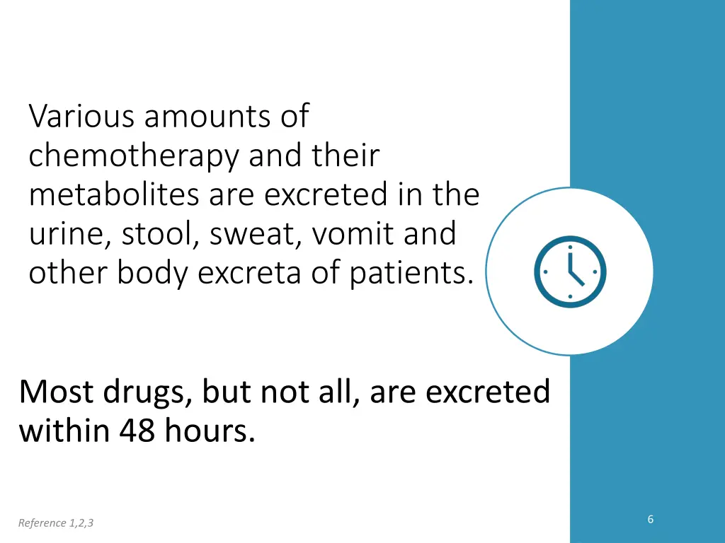 various amounts of chemotherapy and their