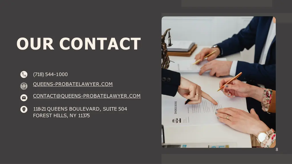 our contact