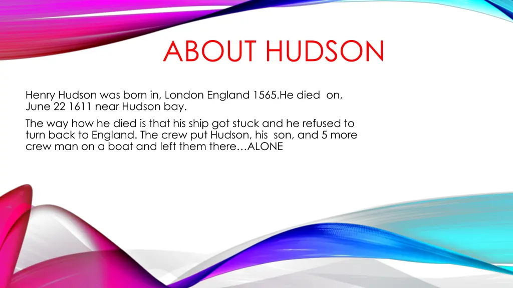 about hudson
